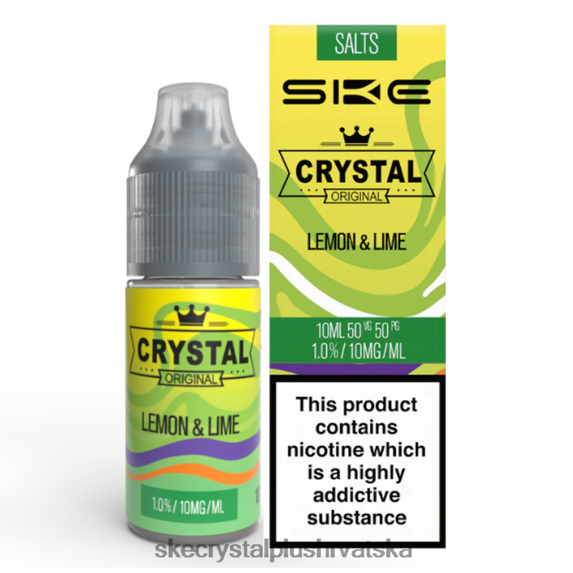 SKE Vape Authentication | kristalna sol - 10 ml SKE limun & limeta XLX2ZT116